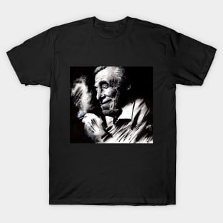 Bukowski on Black T-Shirt